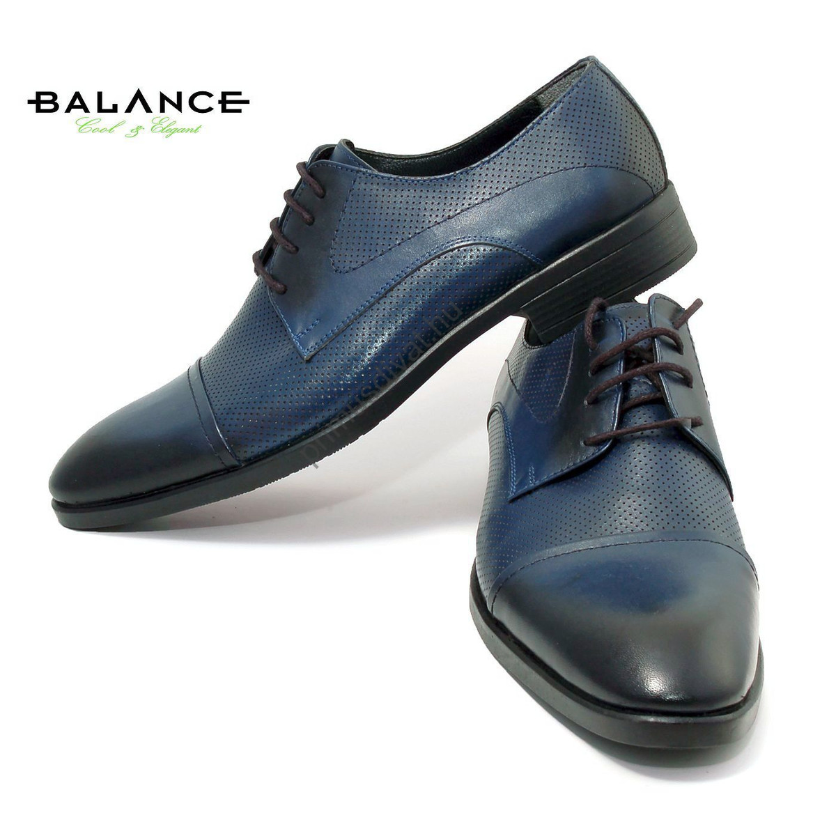 Balance bőr alkalmi férfi cipő, sötétkék